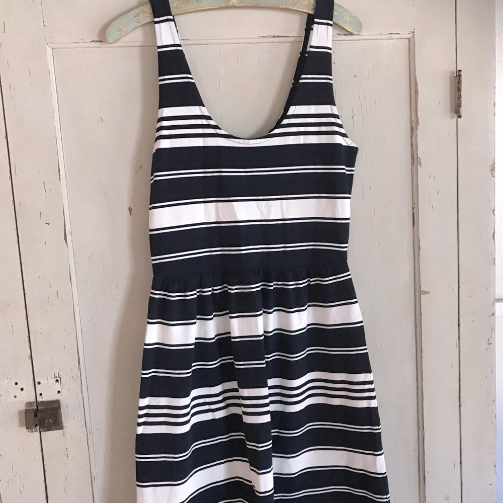 Blue and White Stripes JCREW Dress